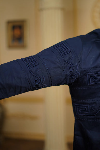 SIDE OPEN 3D EMBROIDERED 100% COTTON WITH PANTS