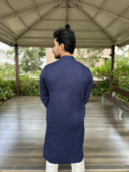 NAVY BLUE KURTA