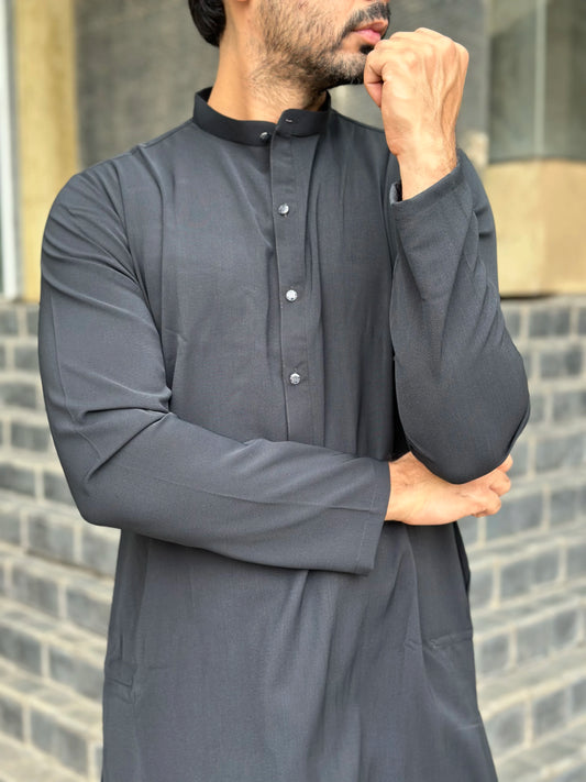 GREY KURTA