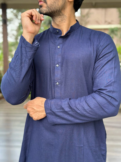 NAVY BLUE KURTA