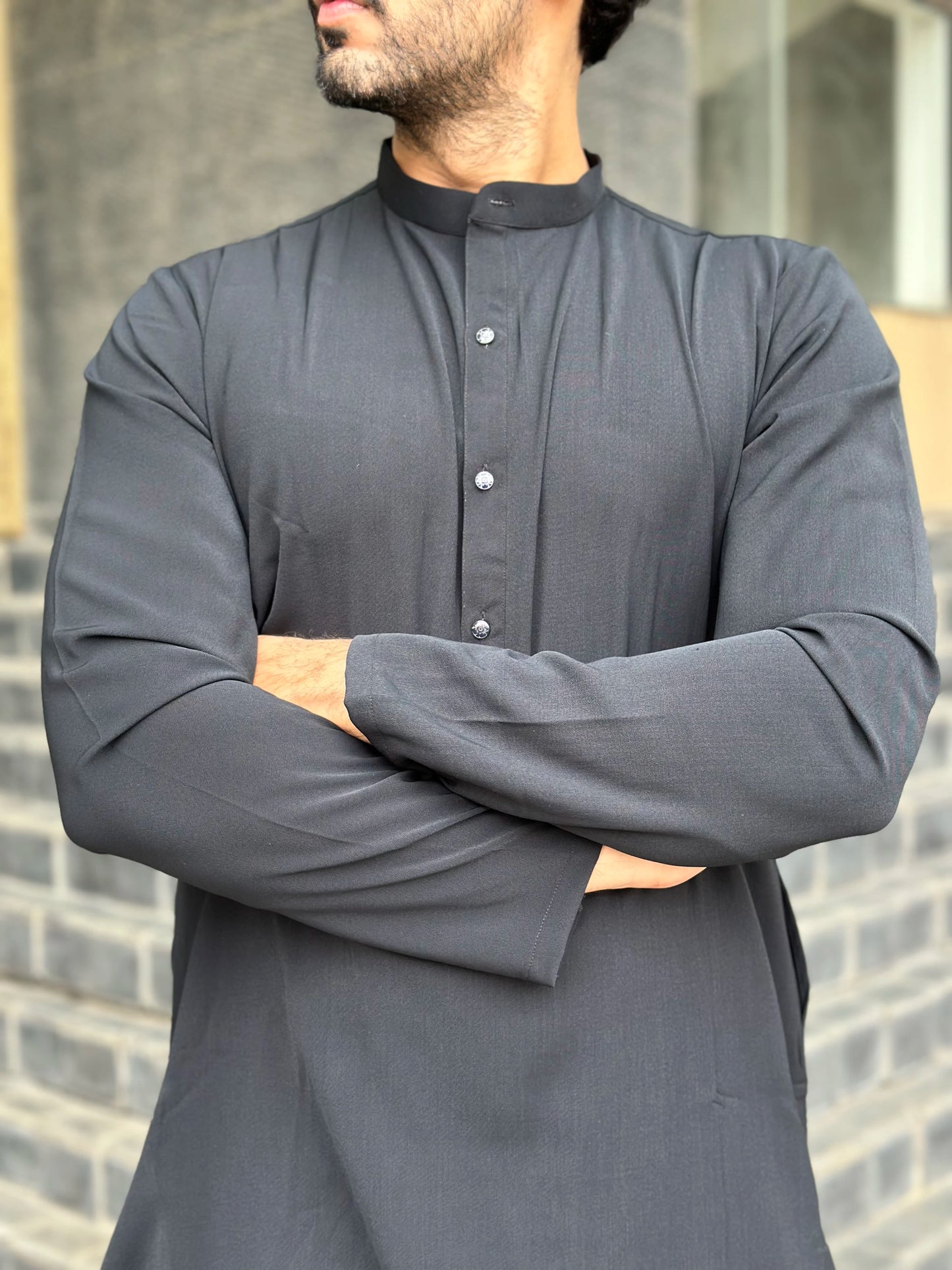 GREY KURTA