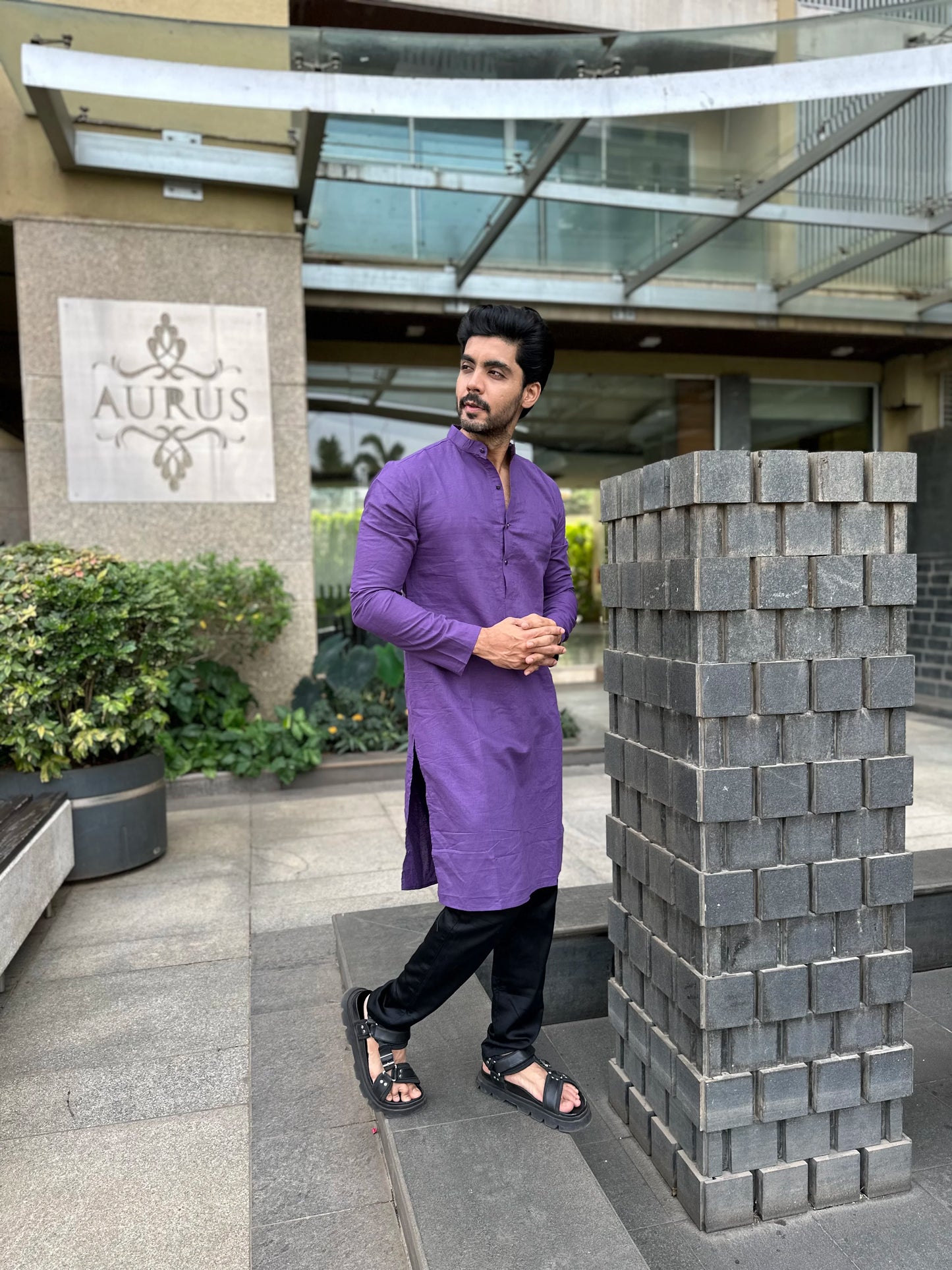PURPLE KURTA