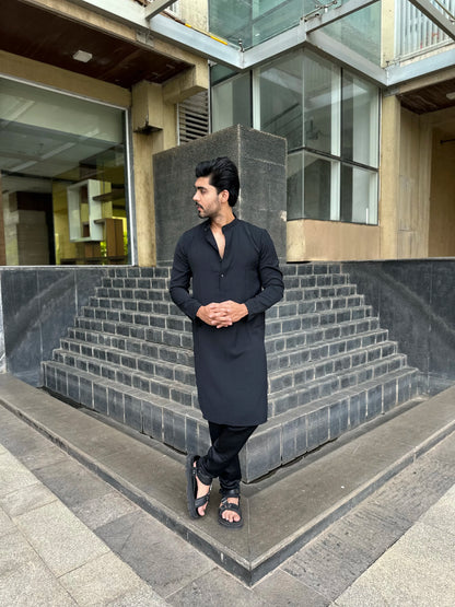 BLACK KURTA