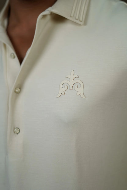 STRETCH MOTIF PRINTED WHITE KURTA WITH PANTS