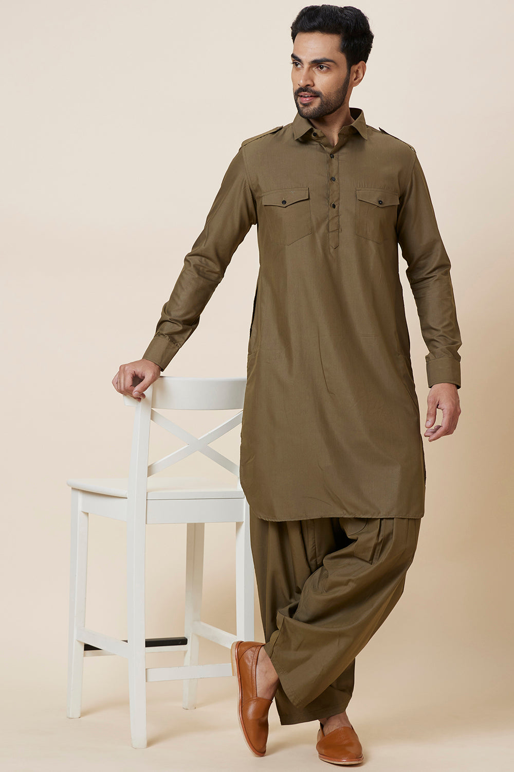Pathani Set Military