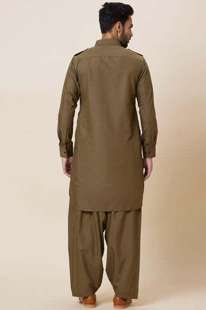 Pathani Set Military