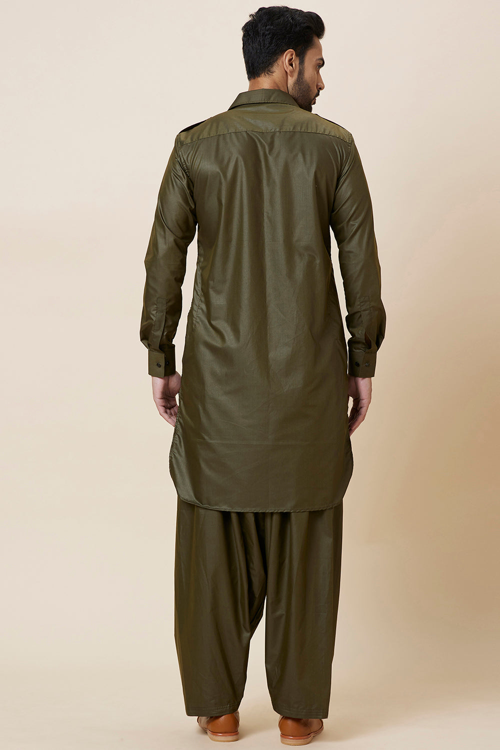 Pathani Set Mehendi green
