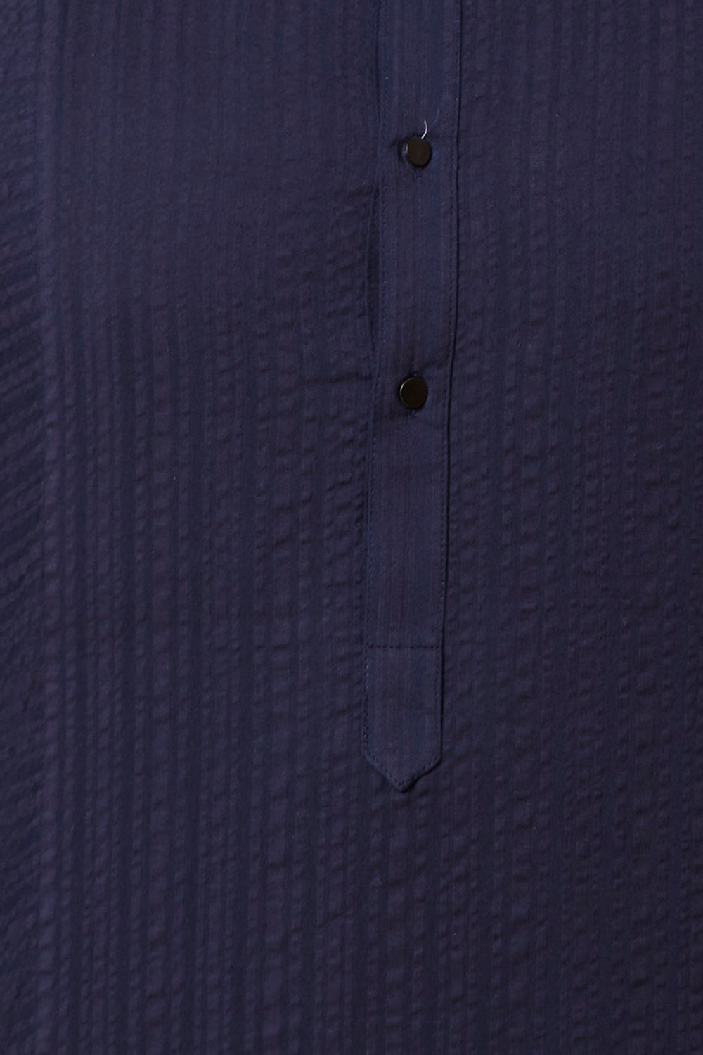 KURTA NAVY COTTON SEERSUCKER