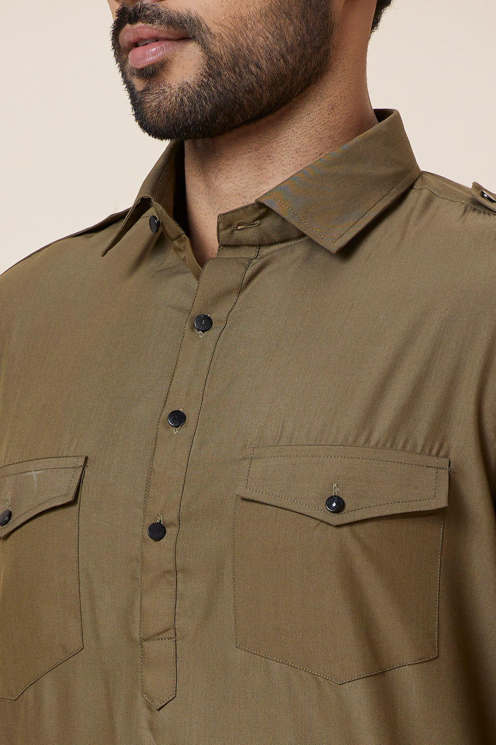 Pathani Set Military