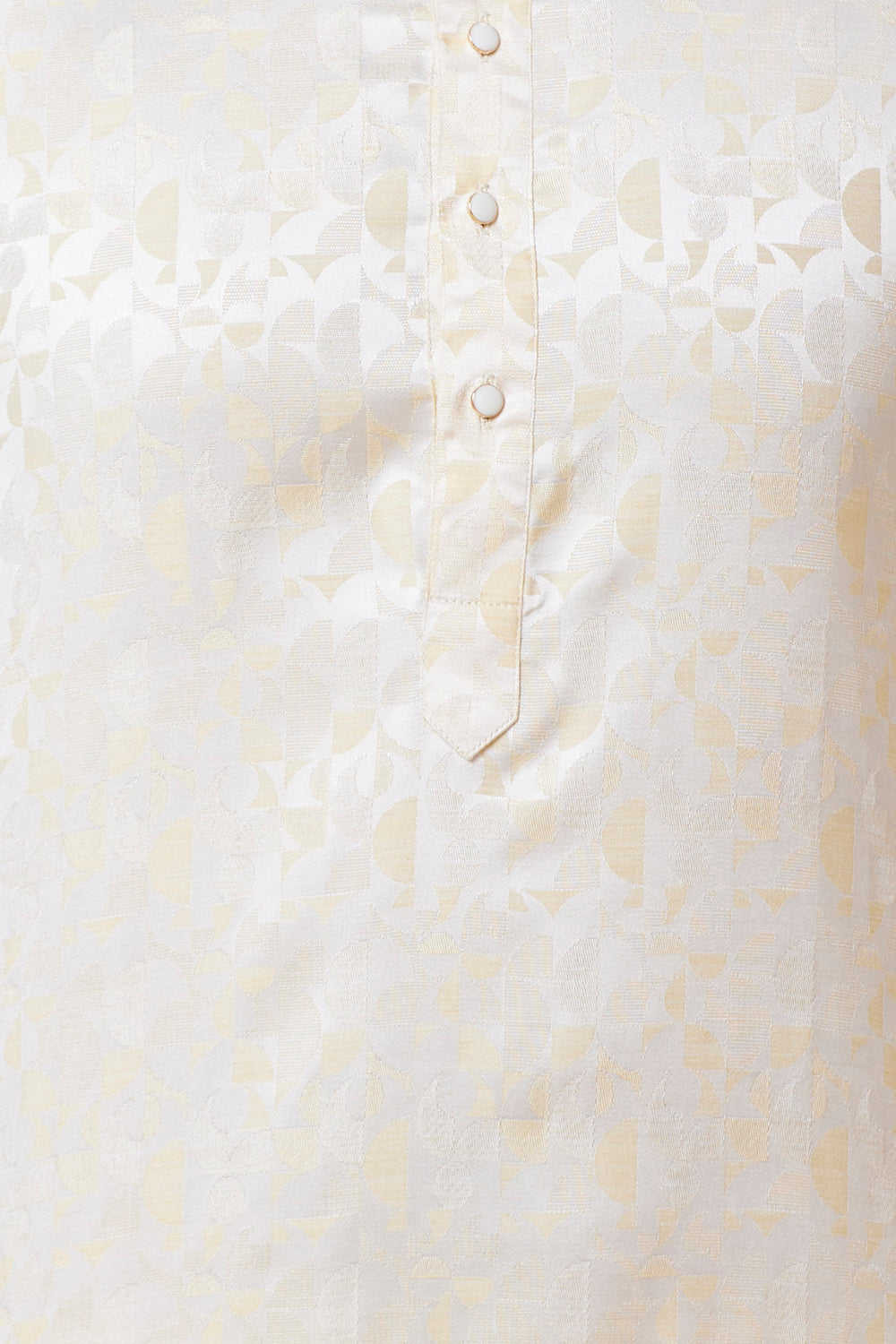 KURTA GOLD JACQARD HALF CIRCLE