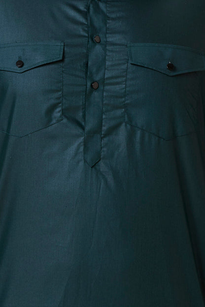 Pathani Set Bottle Green